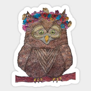 Woodland Owl Sticker